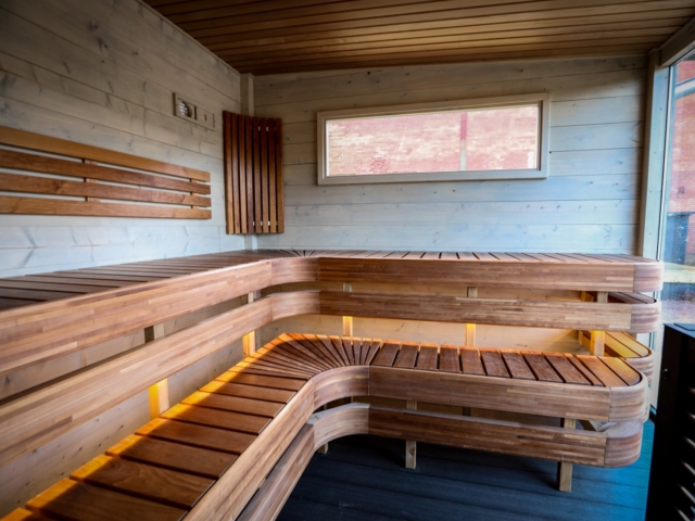 Delivery of sauna raft