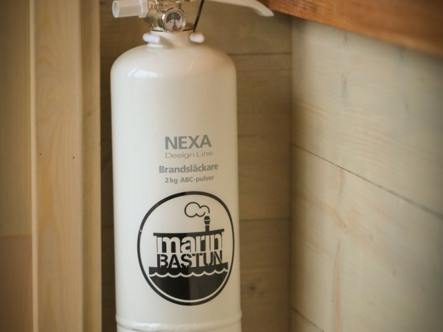 sauna raft with a blaze extinguisher sauna raft with a blaze extinguisher