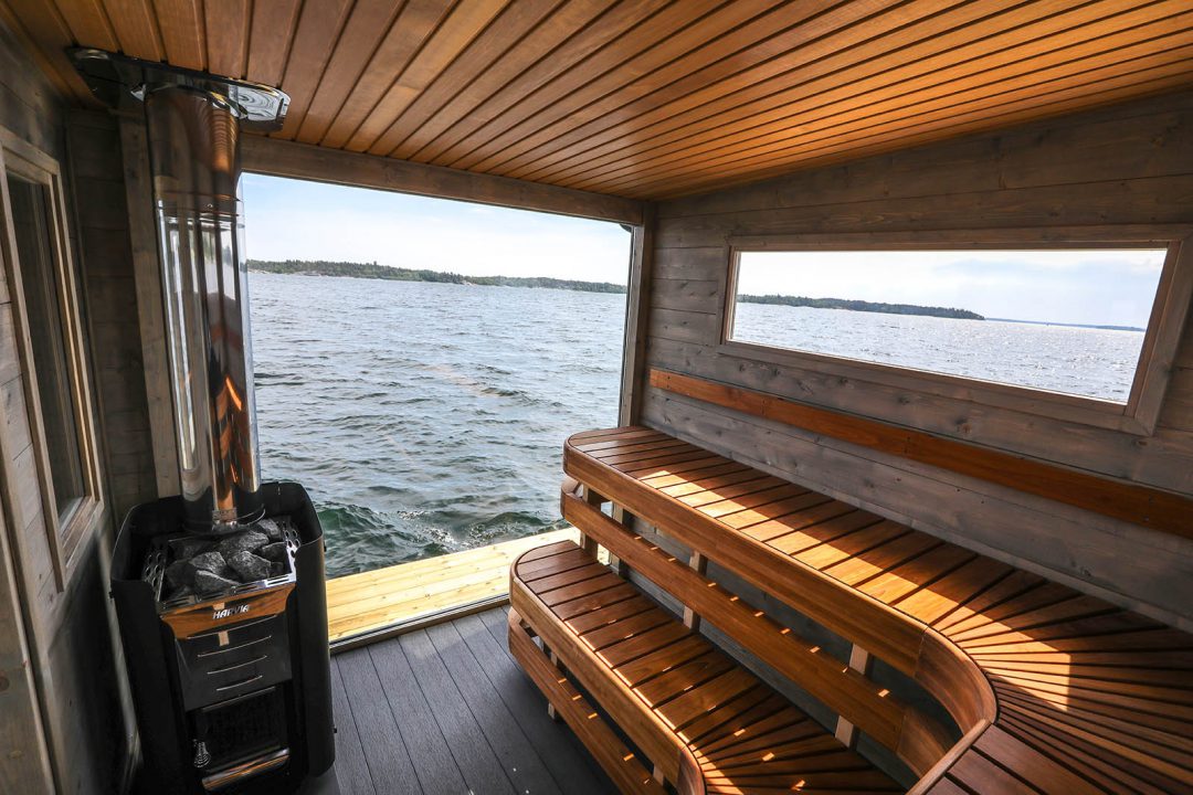 Badstueflåte Wilma XL i Stockholms skjærgård