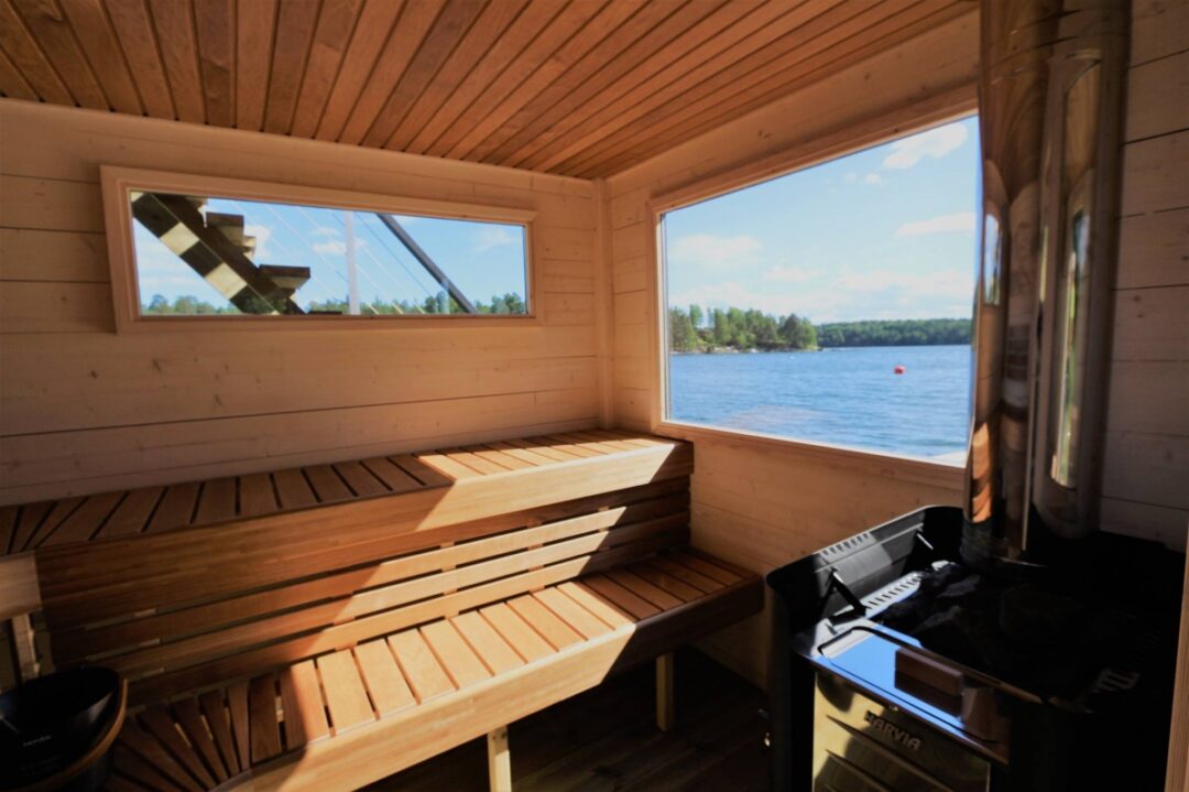 Sauna raft Frank XL delivered to Stocksund