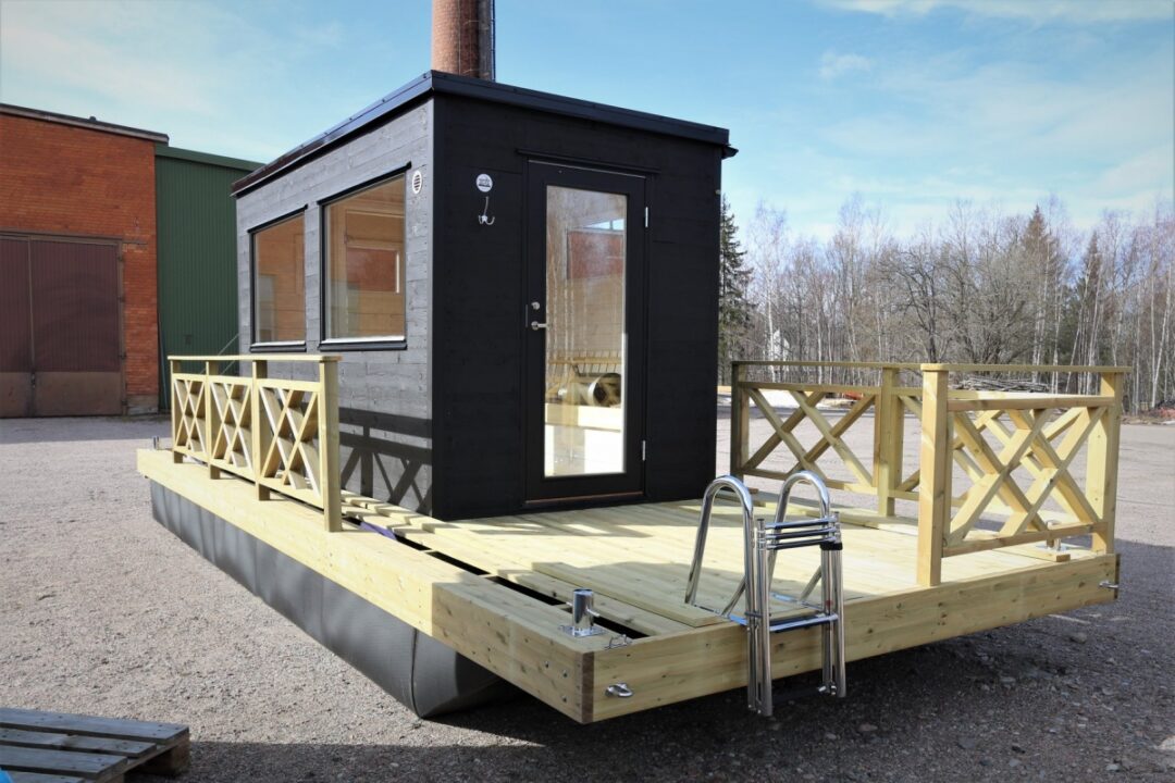 Leo sauna boat for sale, stock example - Marinbastun Leo sauna boat for sale, stock example - Marinbastun