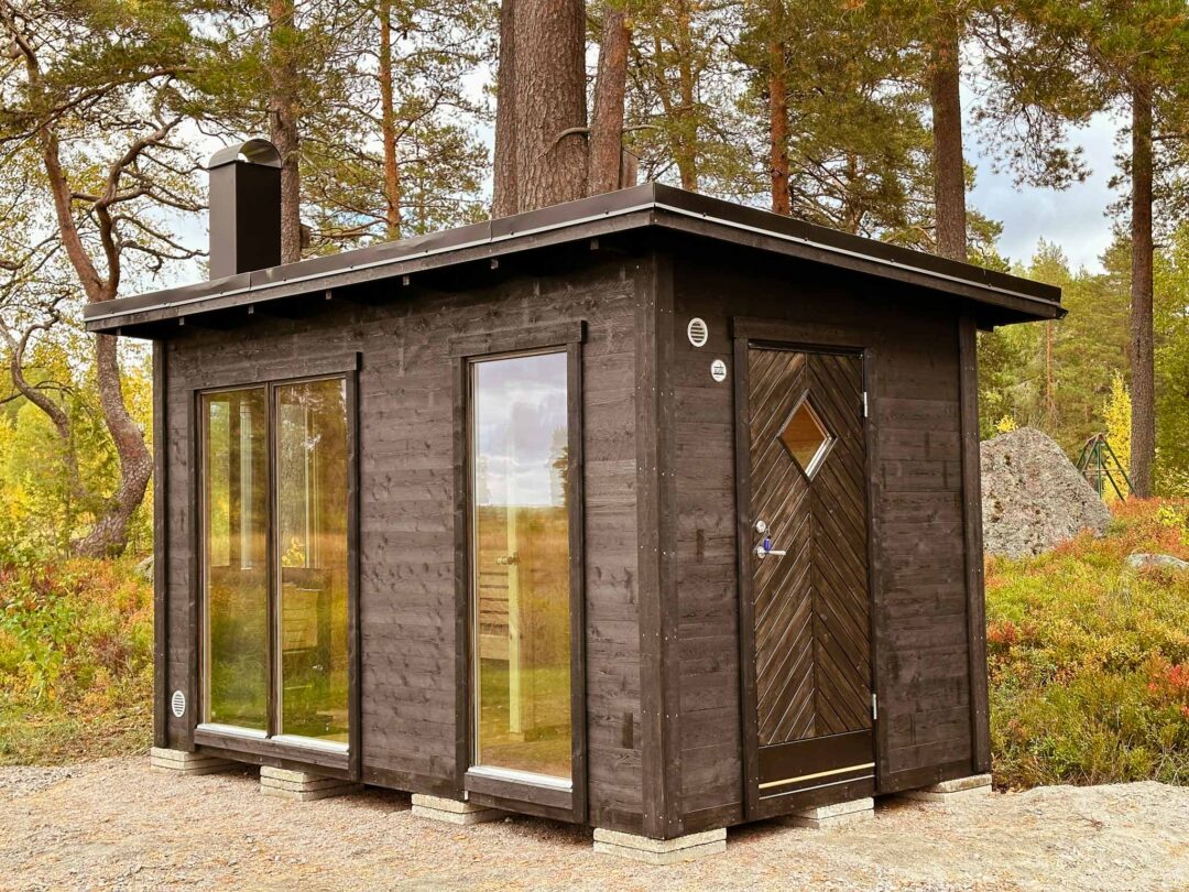 Wood-fired sauna cabin Ella for the garden