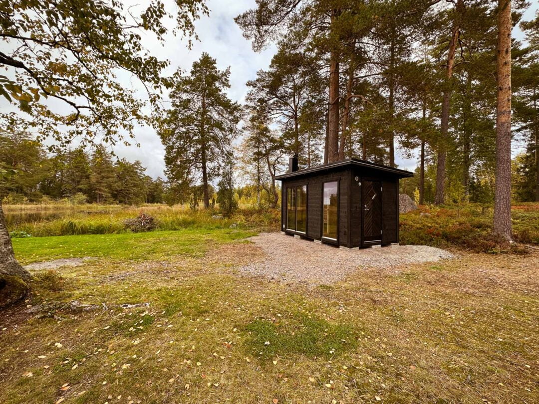 Wood-fired sauna cabin Ella for the garden