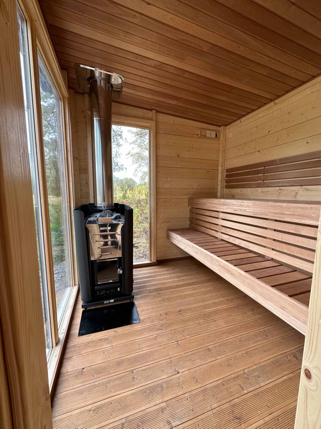 Wood-fired sauna cabin Ella for the garden