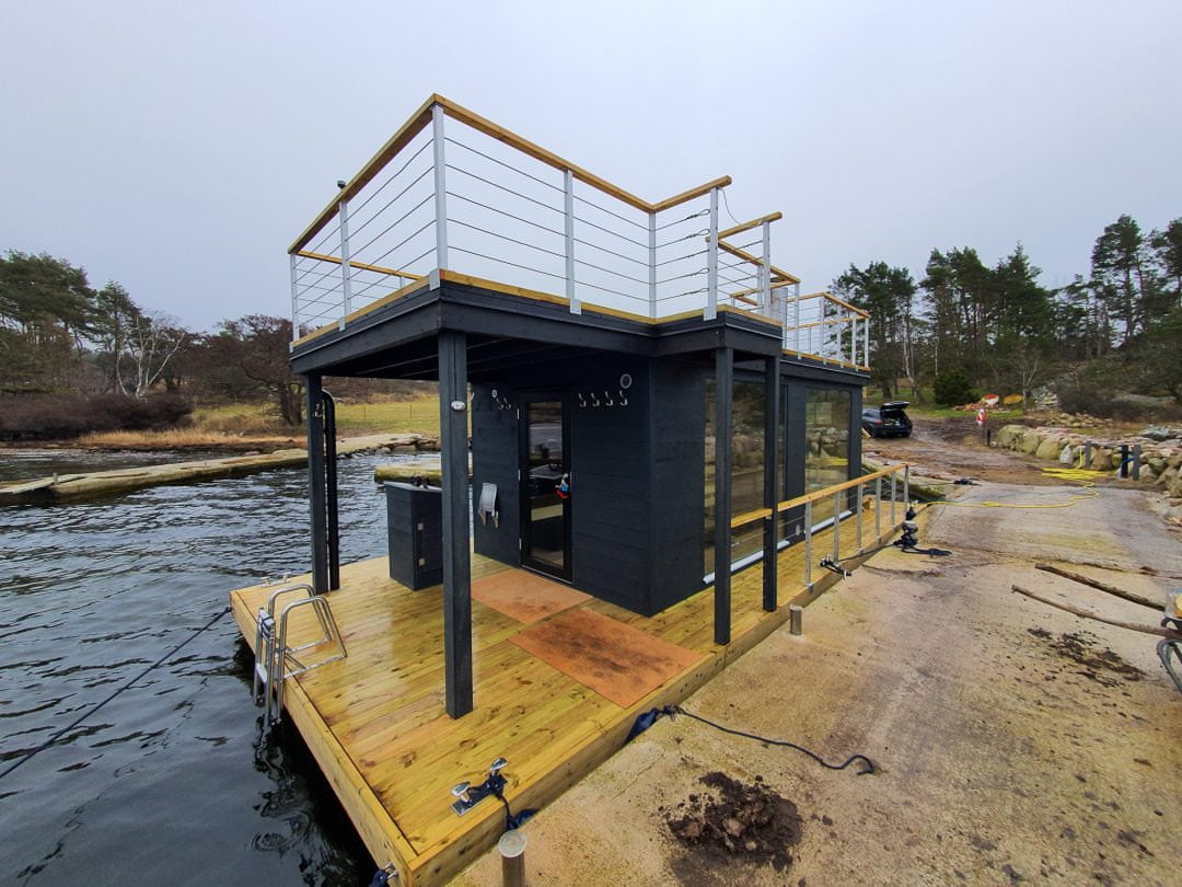 Sauna-flåte på takterrassen