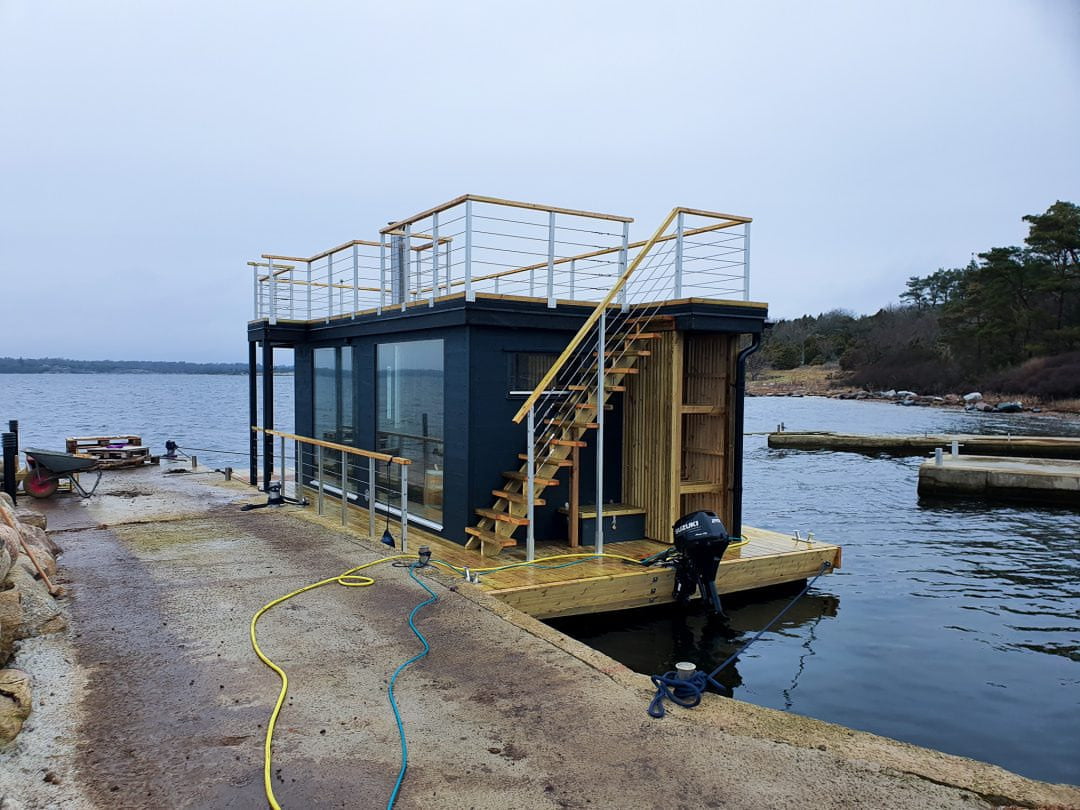 Badstuflåte takterrasse trapp