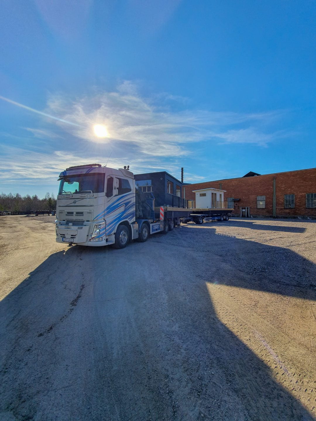 Saunafloß Frank XL auf LKW