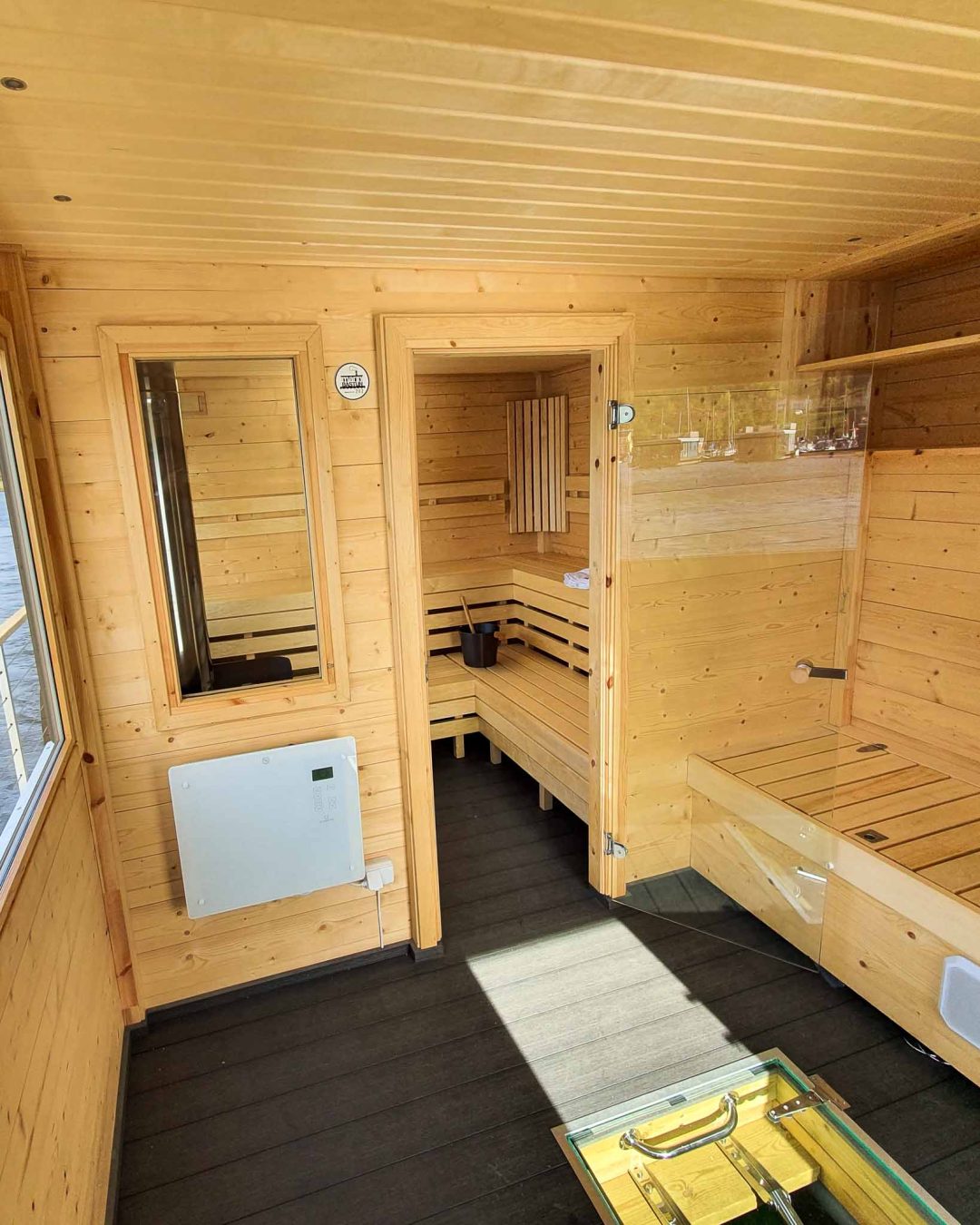 Sauna boat from Marinbastun Sauna boat from Marinbastun