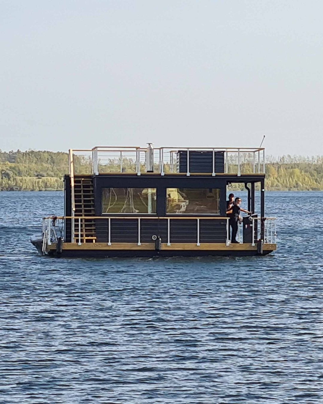 Sauna raft with roof terrace Sauna raft with roof terrace