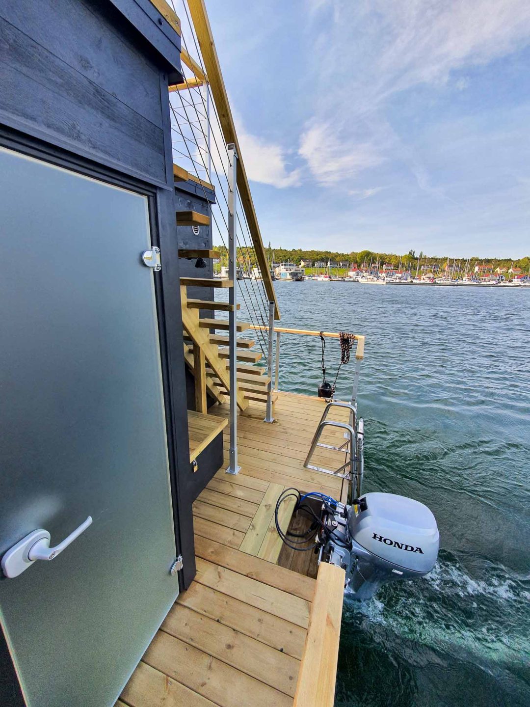 Sauna raft with toilet Sauna raft with toilet