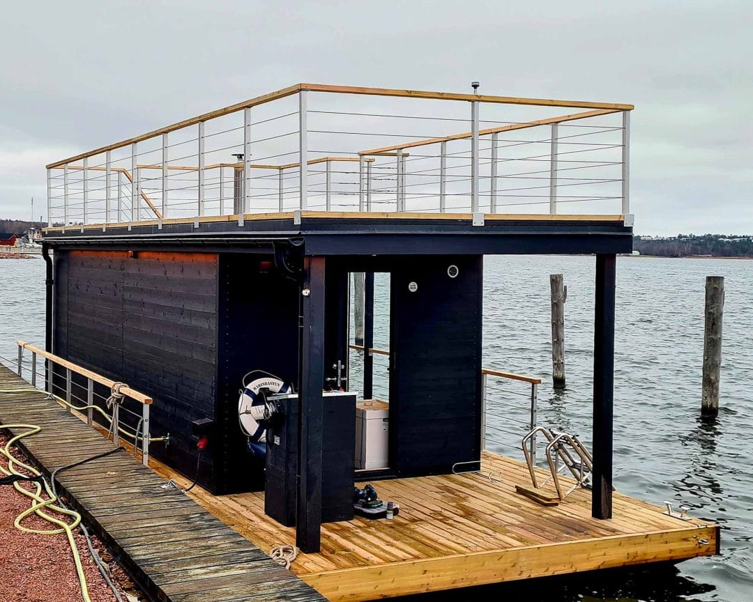 Hexax group Åland sauna raft Melvin 05