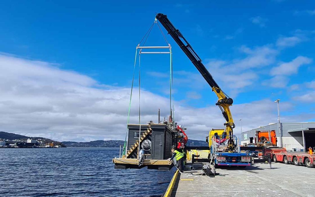 Leverans till City Sea Sauna i Bergen