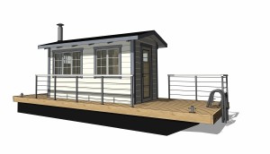 3D model sauna raft