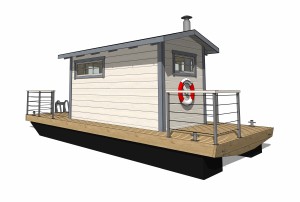 Slightly smaller sauna model in classic style