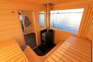 Bastuutrymmet i bastusläpet -Marinbastun