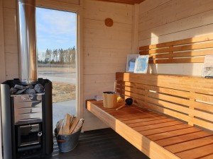 Saunahütte zur Besichtigung in Nybygget – Marinbastun 