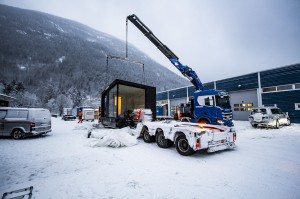 Anlegget av en badstueflåte ved Gaustablikk  