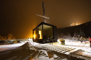 Sauna-Floß von Marinbastun nach Gaustablikk  