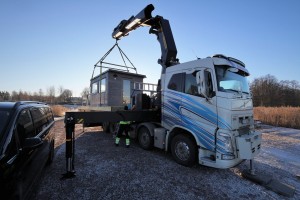 Sauna raft delivery to Maison Forte - Marinbastun 