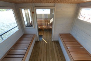 Södermalm district administration sauna raft