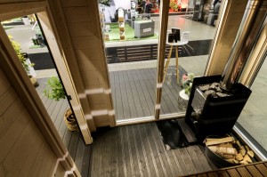 Die Saunahütte „Ella Mini“ auf der Gartenmesse – Marinbastun